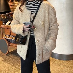 Wool shearling jacket